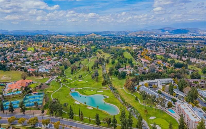 The Canyon Crest Golf Course and Country Club are within a mile of the home.