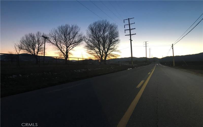 Stallion Springs Road Sunset