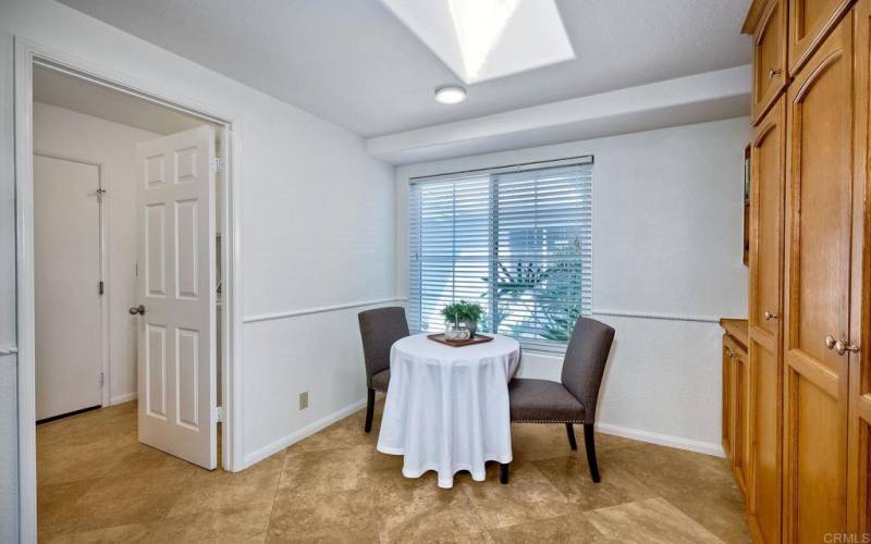 Eat in Dining Nook with abundant storage