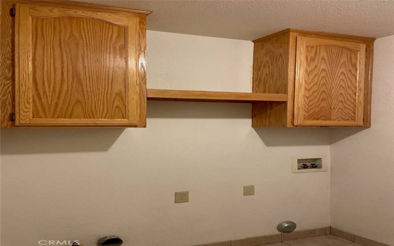 Convenient Inside Laundry Area for Full Size Washer and Dryer