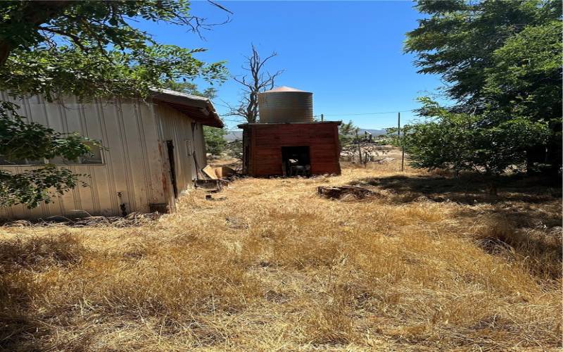 Barn & water shed.