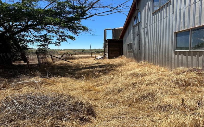 Side of barn.