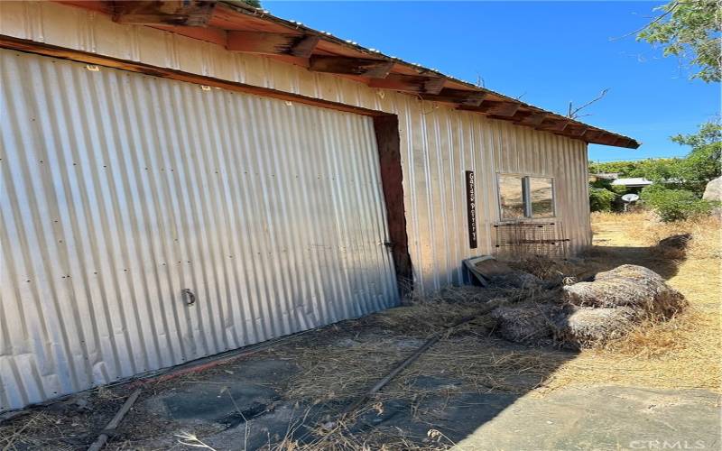 Barn door you can enter from.