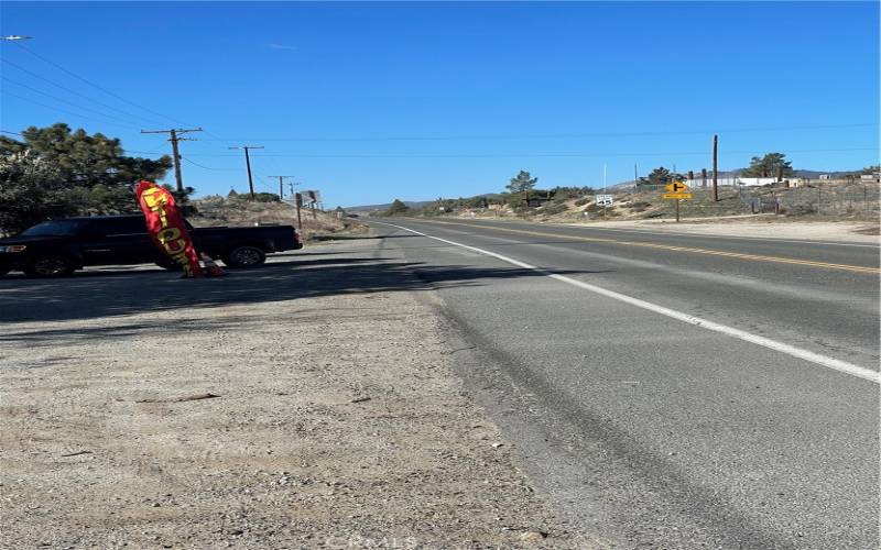 View of highway in front of property.