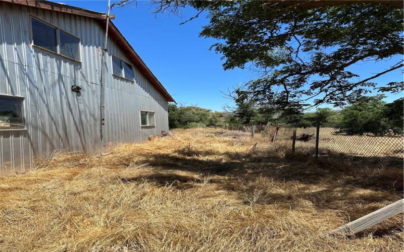 Side of barn.