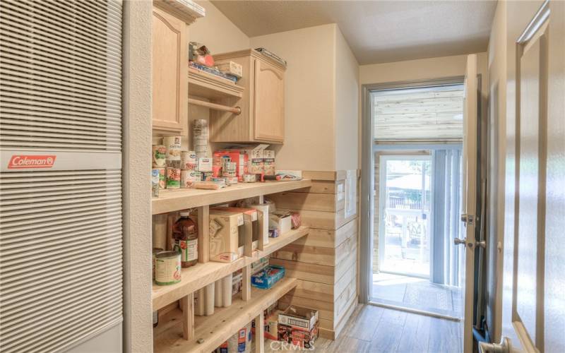Laundry converted into large pantry