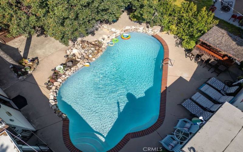 Pool - aerial shot