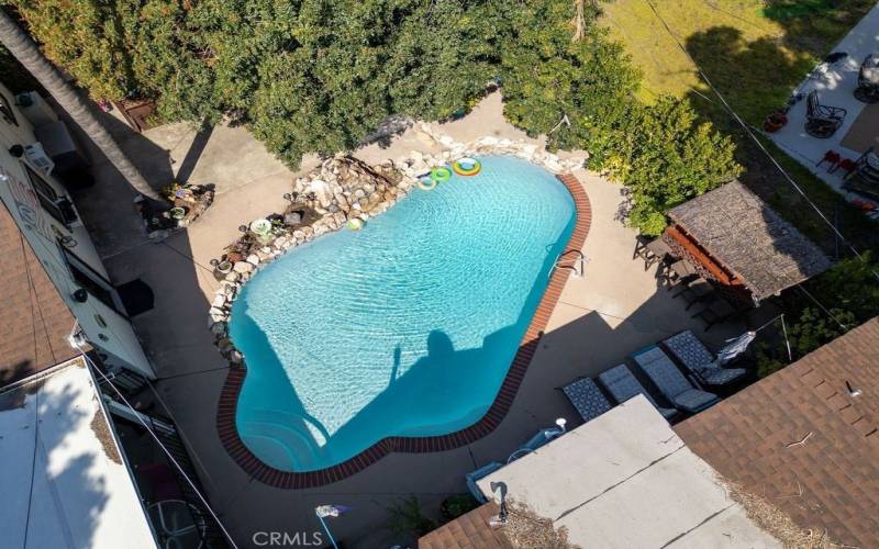 Pool's aerial shot