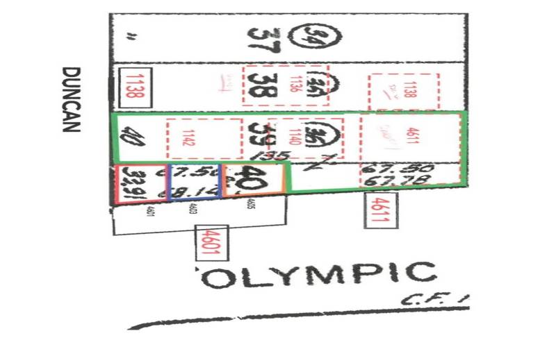 Map Outline of subject property