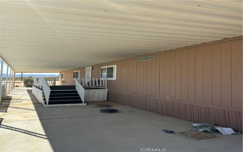 Mobile home covered patio