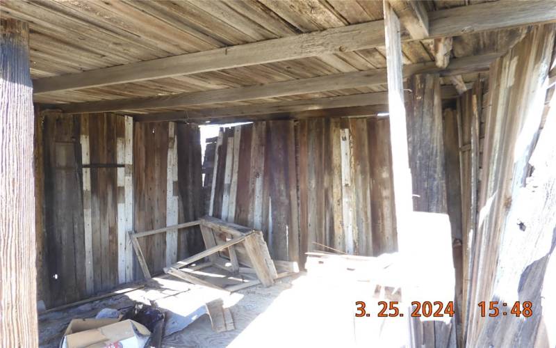 Inside the old cabin