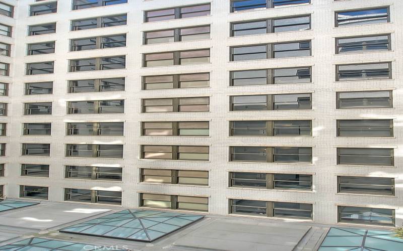 Window overseeing couryard