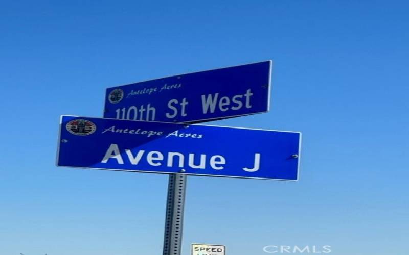 Start at Ave J and 110 WEST... and go west
