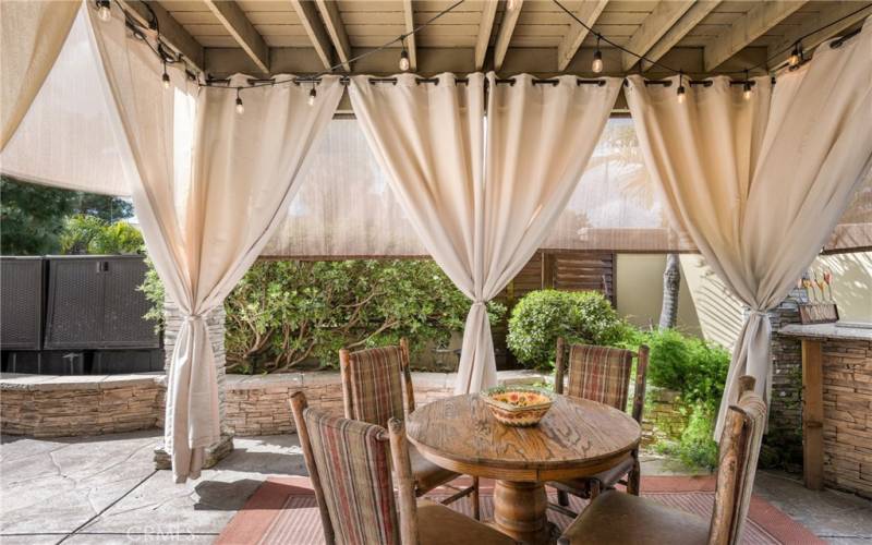 Your private cabana for a romantic dinner or entertaining the whole family!