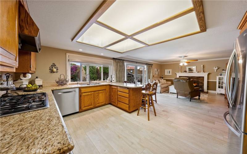 Open Kitchen and Family Room