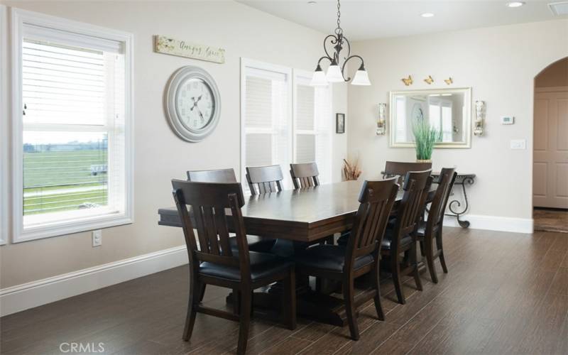 Beautiful views from this dining space!