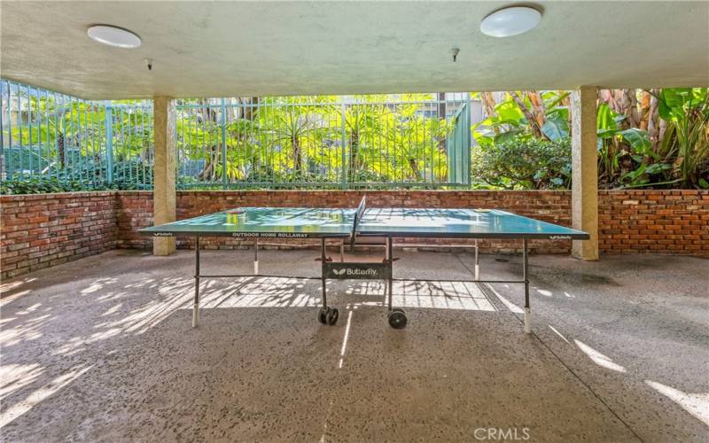 Pool table area near gym