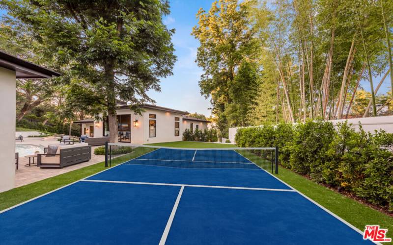 Virtual pickleball court