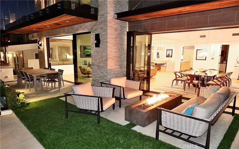 Home offers indoor outdoor lifestyle between dining and patio