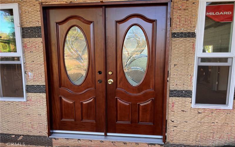 Beautiful French door entry