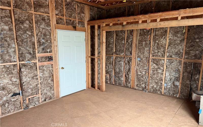 Insulated interior walls for quiet and energy efficiency