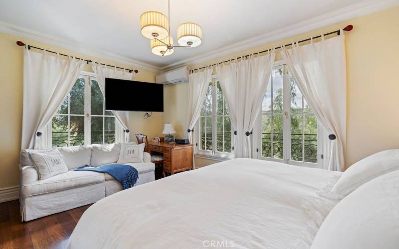 Charming windows in main bedroom on main level