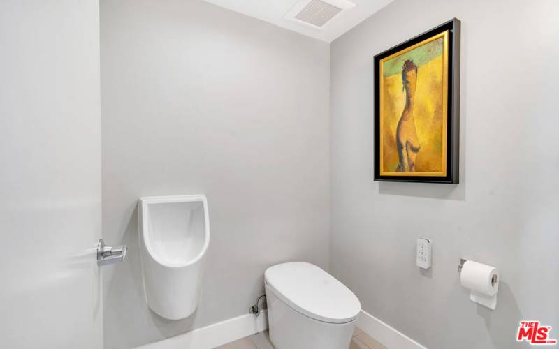urinal and low flow, heated seat, bidet, and color light options