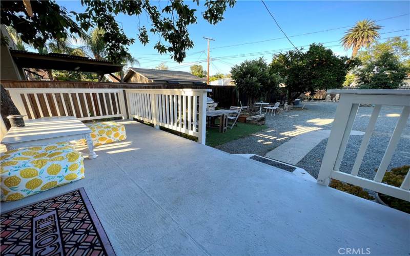 Backyard deck