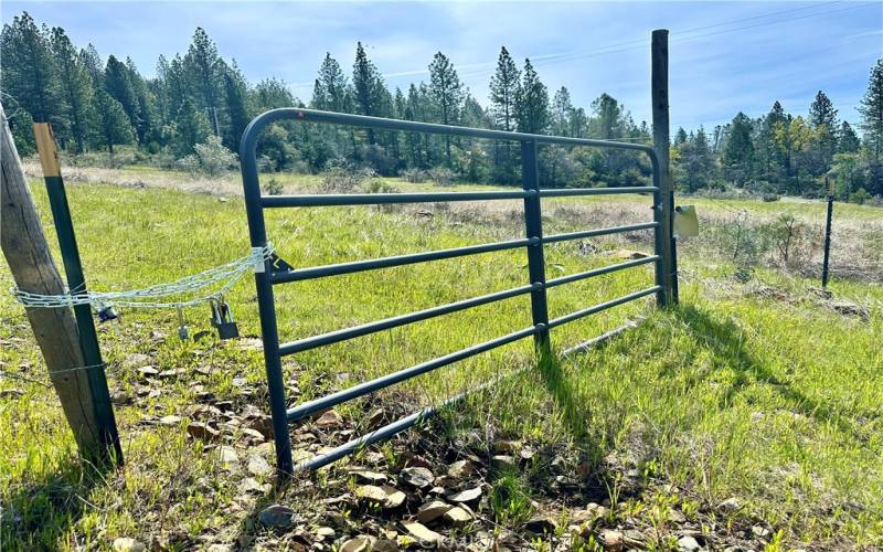Cattle fence around the property