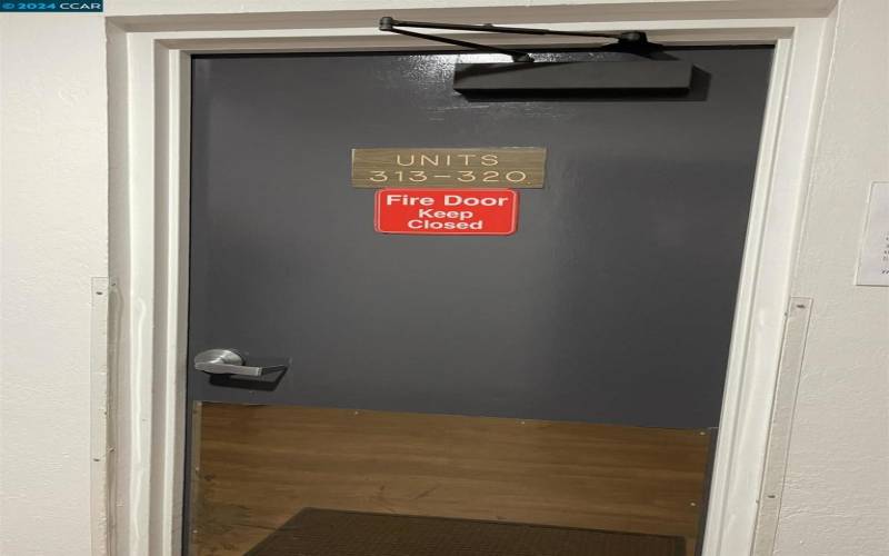 Access door to Unit