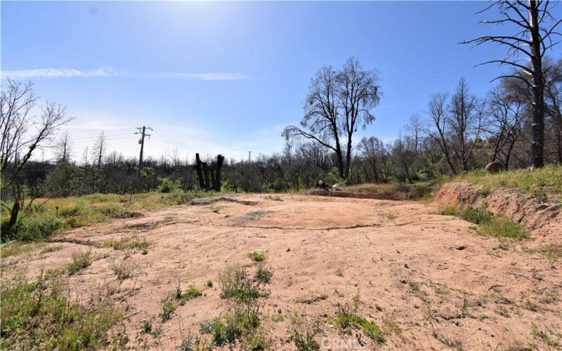 Upper Pad where house once stood.