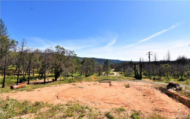 View from Above upper pad where the house once stood.