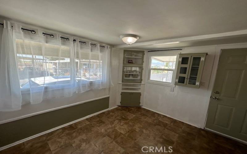 Kitchen facing front door.