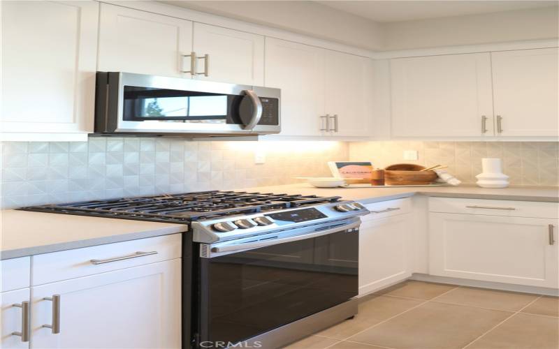 kitchen with stainless steel appliance