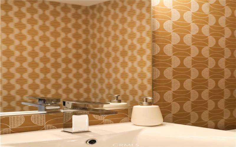 designer selected wall treatments in powder