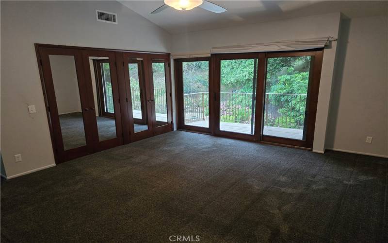 
Main bedroom looking toward balcony
