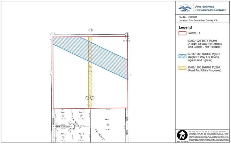 Plotted Easements