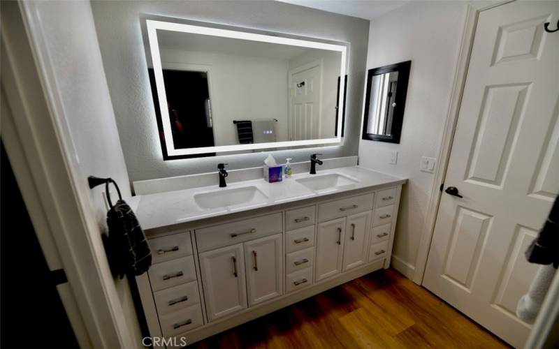 Bathroom #2: double vanity