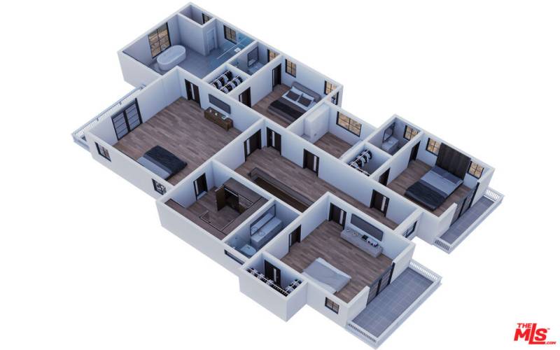 Second floor rendering - plans included with sale