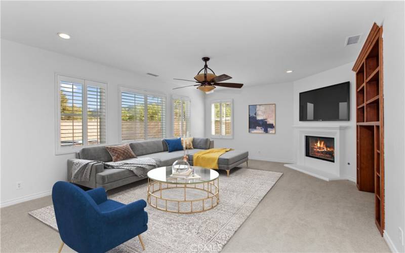 Family Room- Virtually Staged