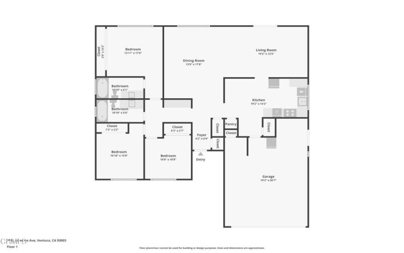 2076 Airedale Ave Floor Plan