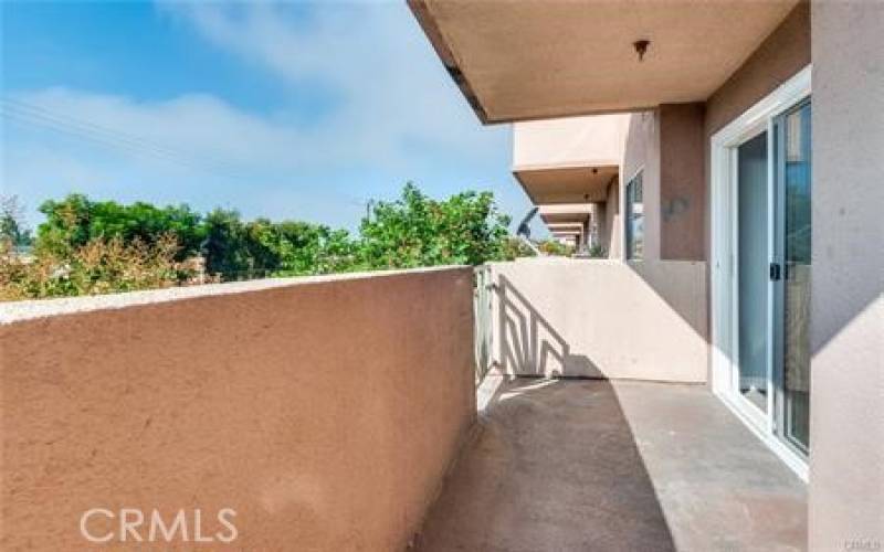 Balcony off of living room