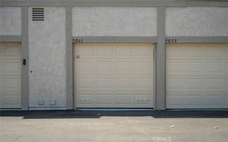 Single car garage with direct access.