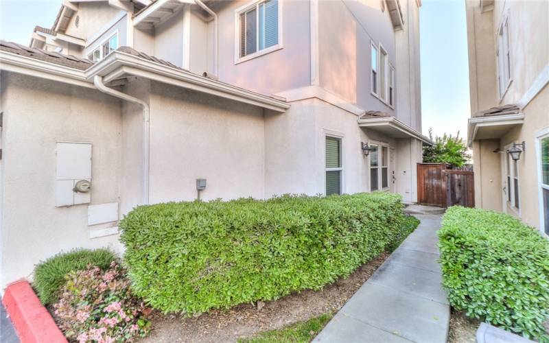 Walkway to front door