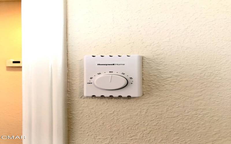 Thermostat on each bedroom