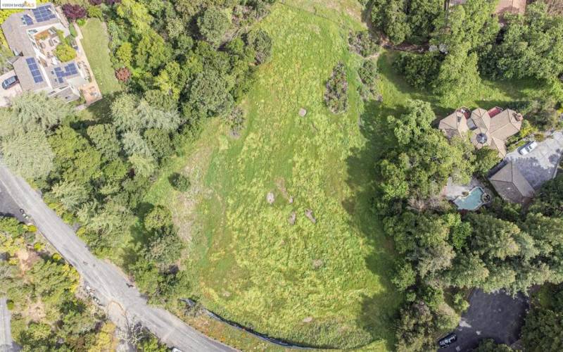 Aerial View of Land