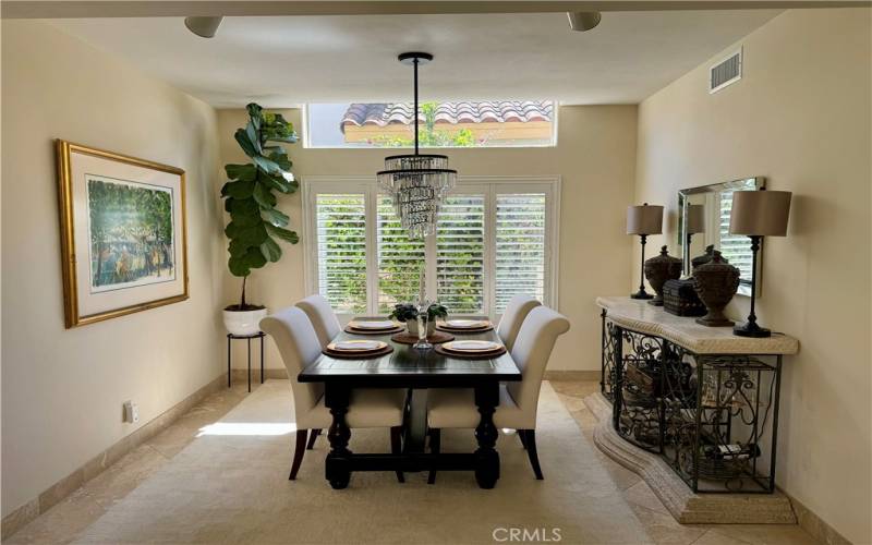 Formal dining room with beautiful windows!