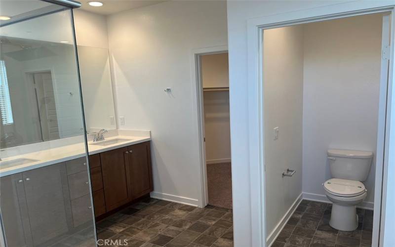 Primary Bathroom with Large walk-In closet