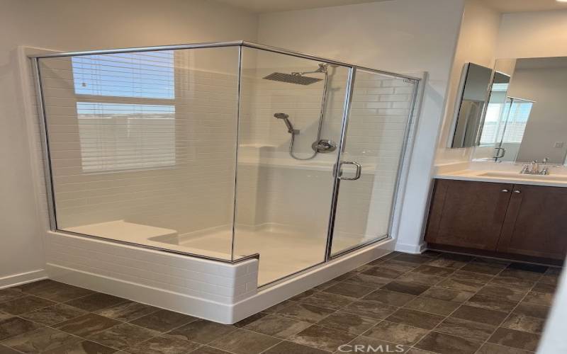 Large walk-in Primary shower