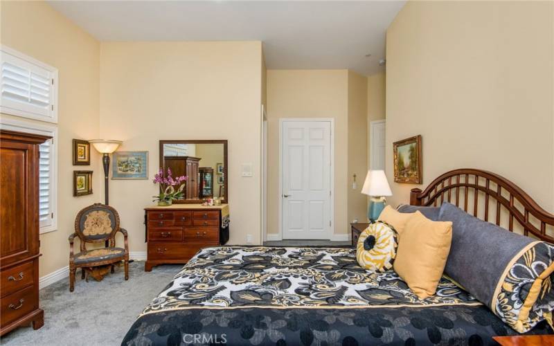 There is a large bedroom with an on suite bathroom on the first floor.